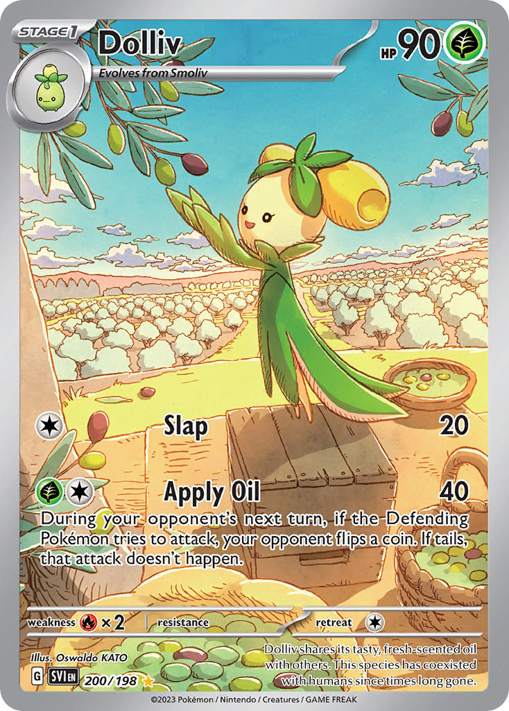 Dolliv 200/198 Illustration Rare Scarlet & Violet Pokémon card
