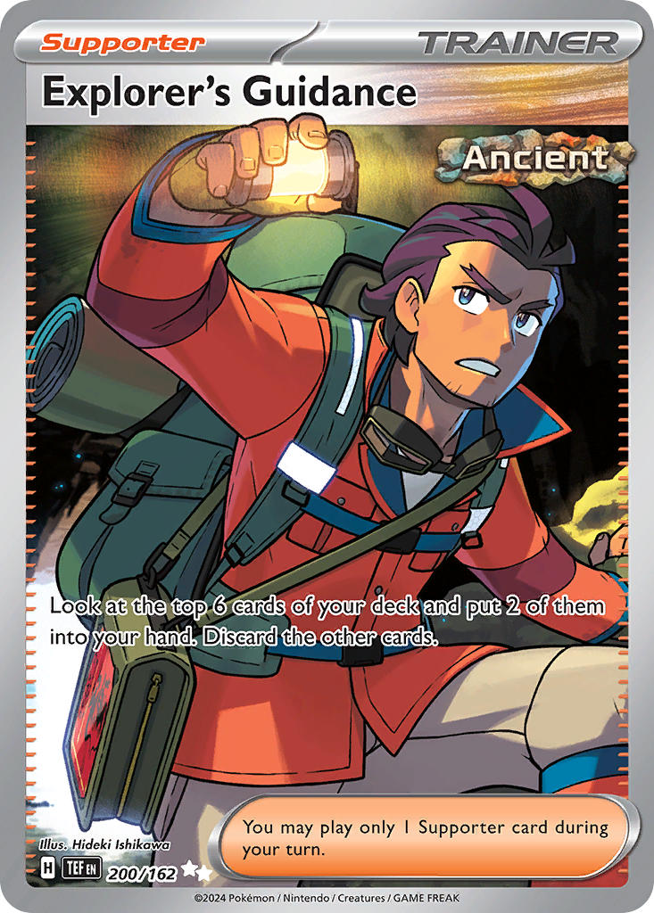 Explorer's Guidance 200/162 Ultra Rare Temporal Forces Pokémon card