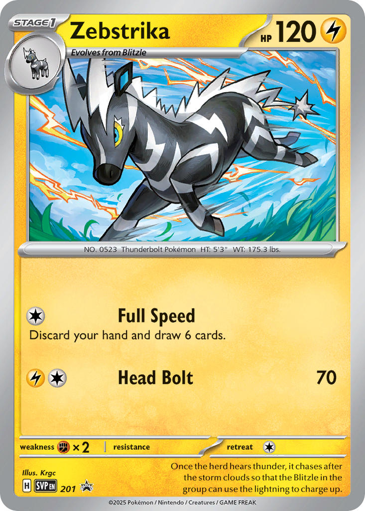 Zebstrika 201/SVP Promo Scarlet & Violet Promos Pokémon card