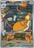 Team Rocket's Raticate 202/182 Illustration Rare Destined Rivals Pokémon card