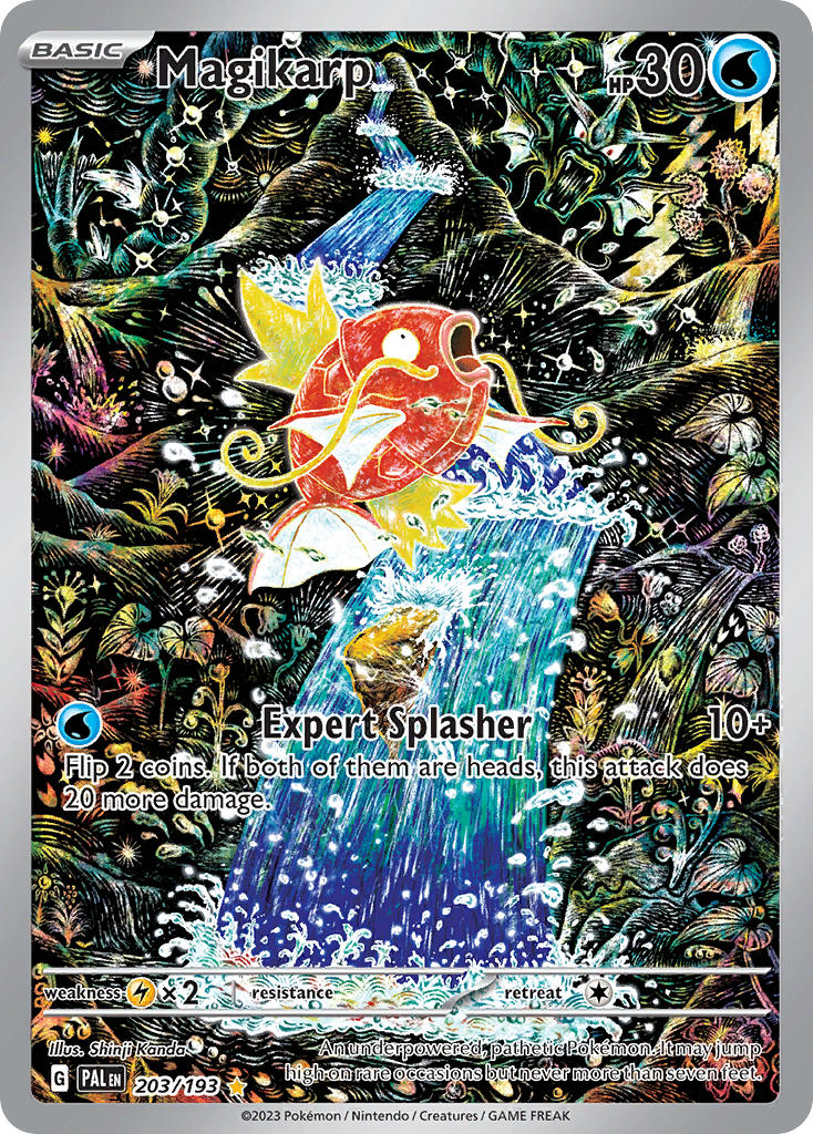 Magikarp 203/193 Illustration Rare Paldea Evolved Pokémon card
