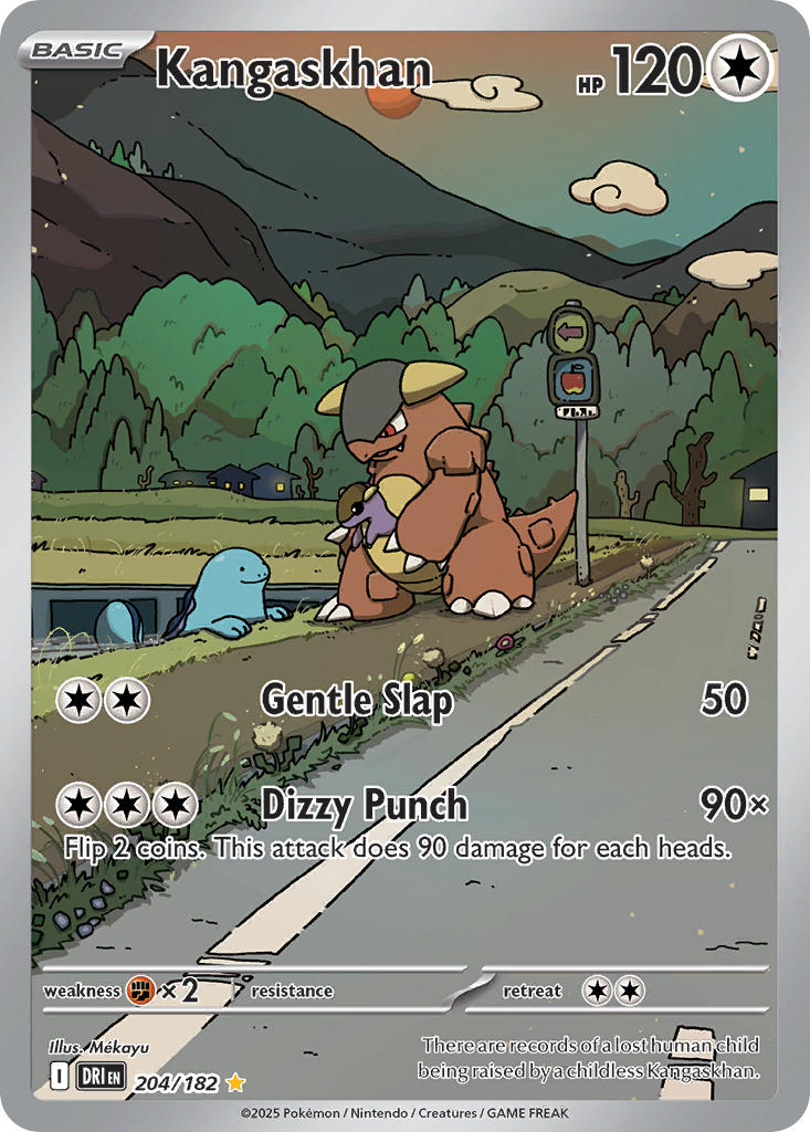 Kangaskhan 204/182 Illustration Rare Destined Rivals Pokémon card