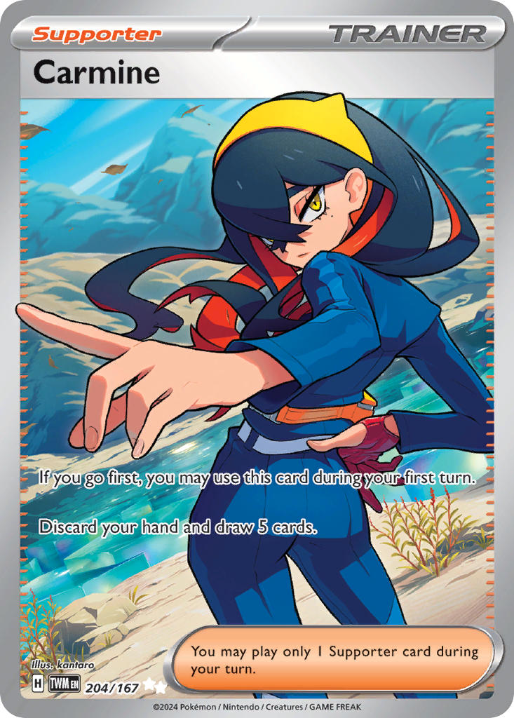 Carmine 204/167 Ultra Rare Twilight Masquerade Pokémon card