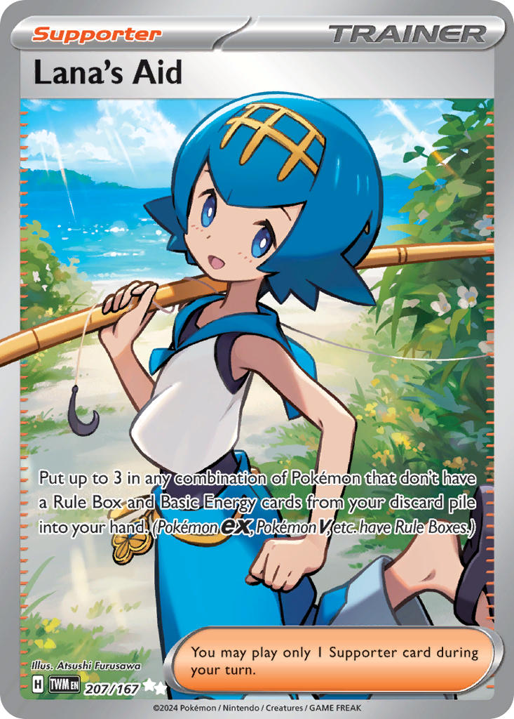 Lana's Aid 207/167 Ultra Rare Twilight Masquerade Pokémon card