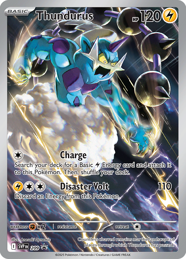 Thundurus 209/SVP Promo Scarlet & Violet Promos Pokémon card