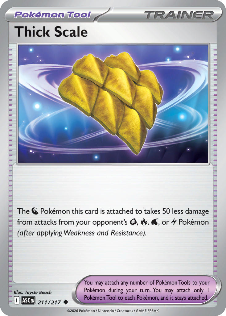 Thick Scale 211/217 Rare Ascended Heroes Pokémon card