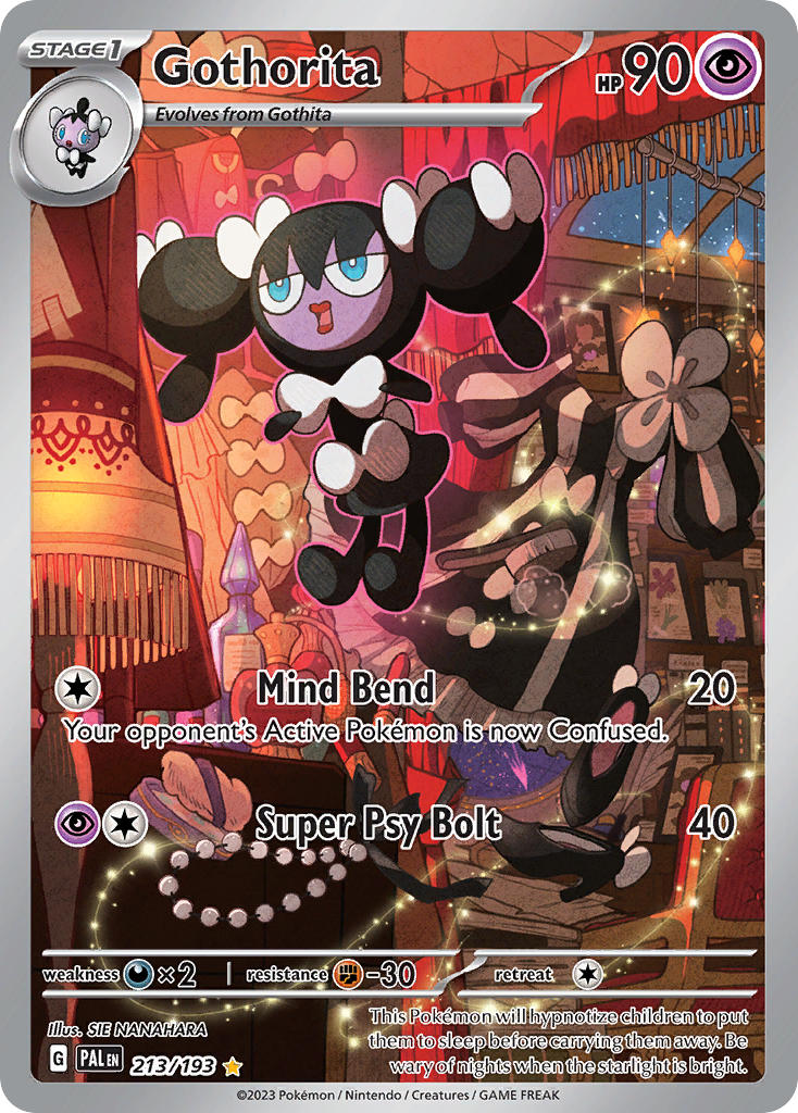 Gothorita 213/193 Illustration Rare Paldea Evolved Pokémon card