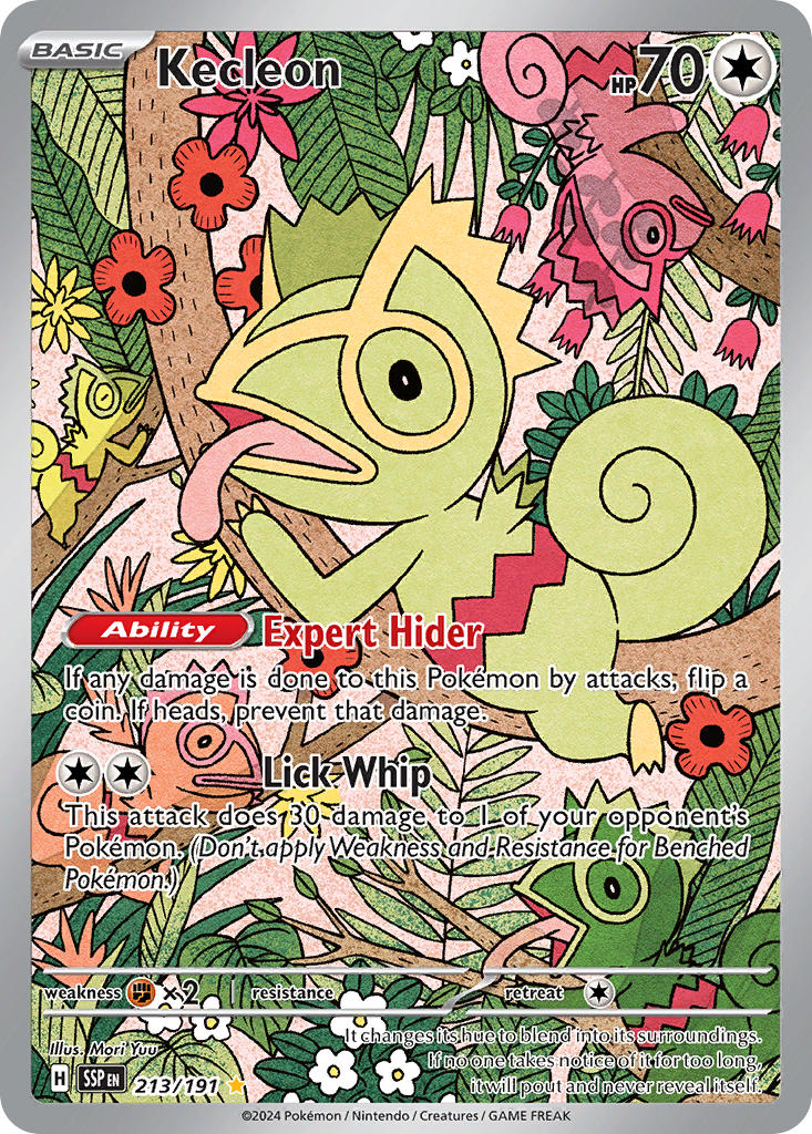 Kecleon 213/191 Illustration Rare Surging Sparks Pokémon card