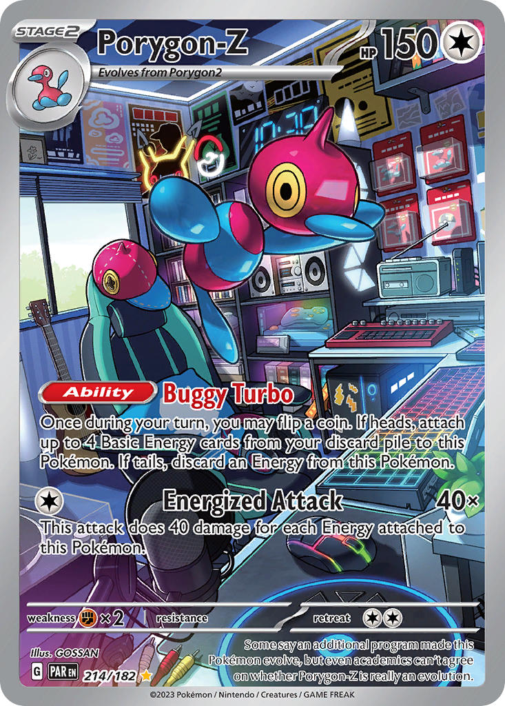 Porygon-Z 214/182 Illustration Rare Paradox Rift Pokémon card