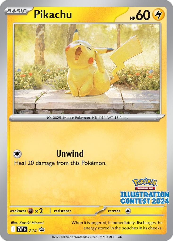 Pikachu 214/SVP Promo Scarlet & Violet Promos Pokémon card