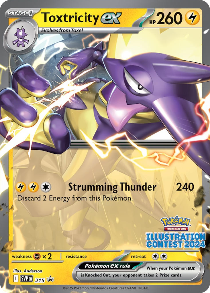 Toxtricity EX 215/SVP Promo Scarlet & Violet Promos Pokémon card
