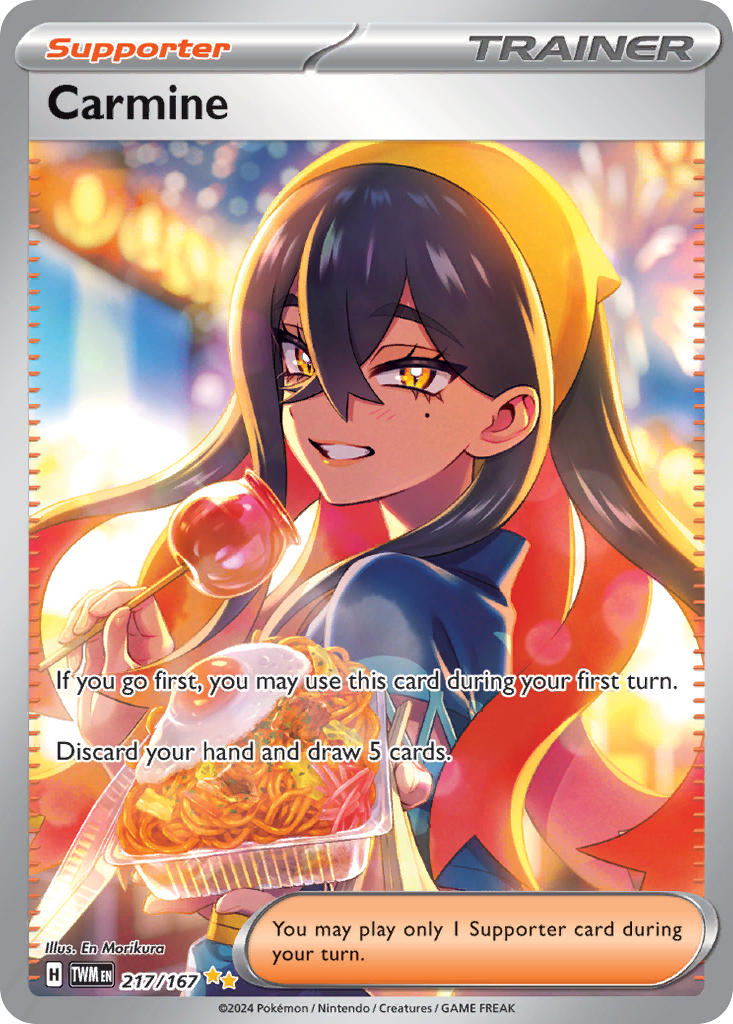 Carmine 217/167 Special Illustration Rare Twilight Masquerade Pokémon card