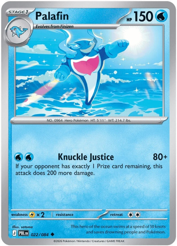 Palafin 022/084 Pitch Black Pokémon card