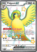 Pidgeot EX 221/091 Shiny Ultra Rare Paldean Fates Pokémon card
