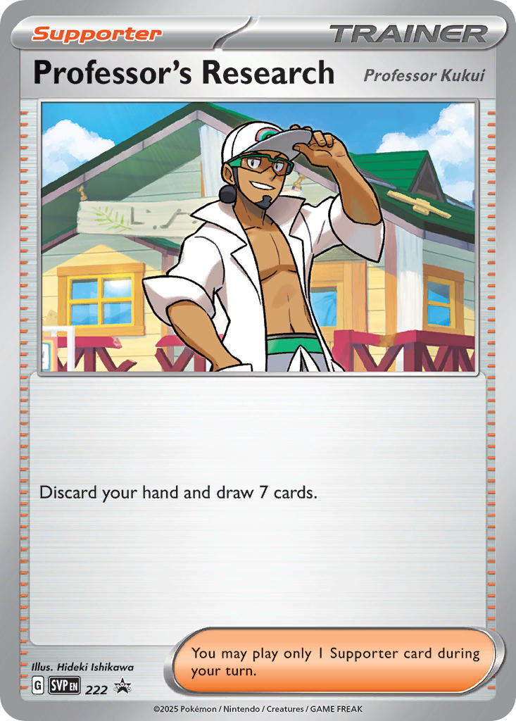 Professor's Research [Professor Kukui] 222/SVP Promo Scarlet & Violet Promos Pokémon card