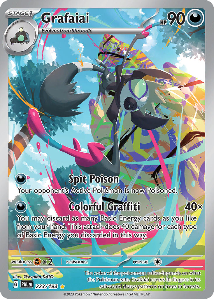 Grafaiai 223/193 Illustration Rare Paldea Evolved Pokémon card