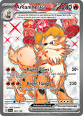 Arcanine EX 224/198 Ultra Rare Scarlet & Violet Pokémon card