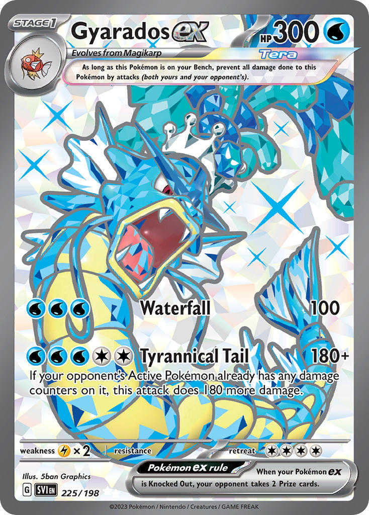 Gyarados EX 225/198 Ultra Rare Scarlet & Violet Pokémon card