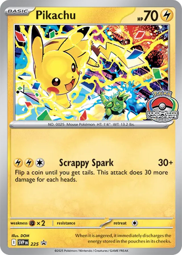 Pikachu 225/SVP Promo Scarlet & Violet Promos Pokémon card