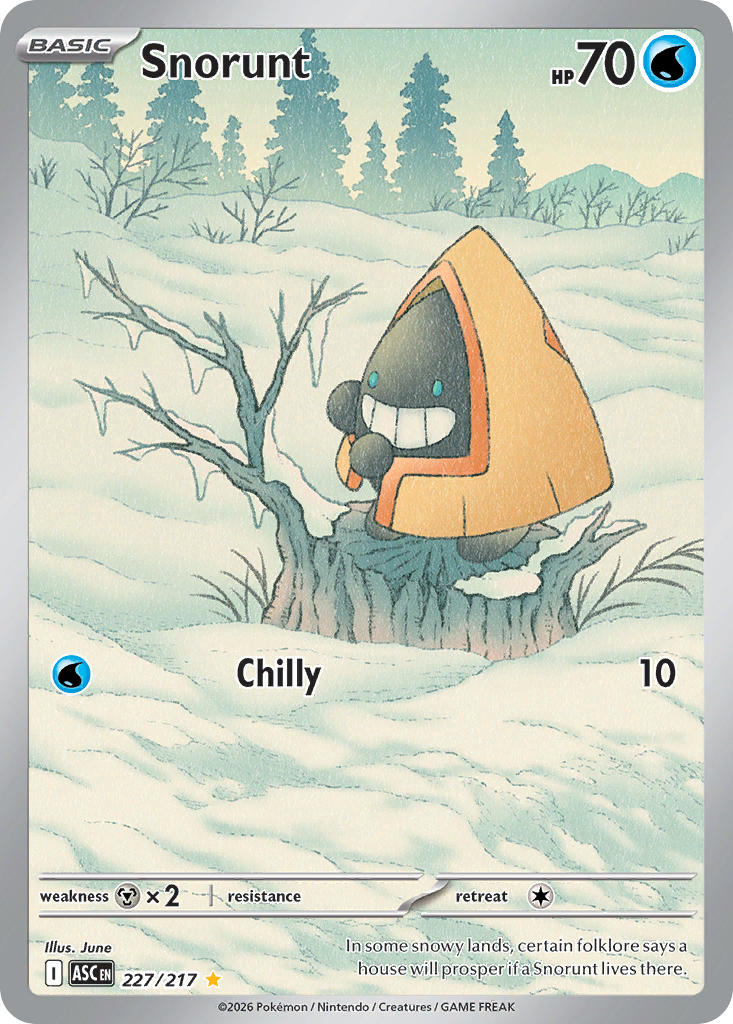 Snorunt 227/217 Illustration Rare Ascended Heroes Pokémon card