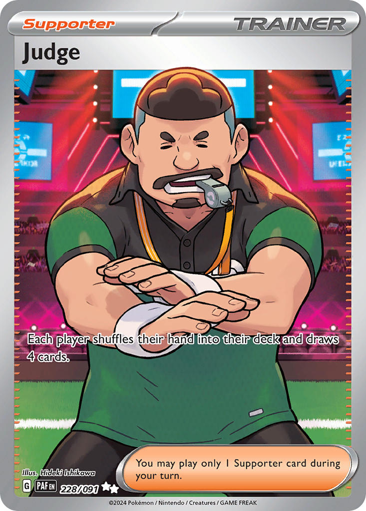 Judge 228/091 Ultra Rare Paldean Fates Pokémon card
