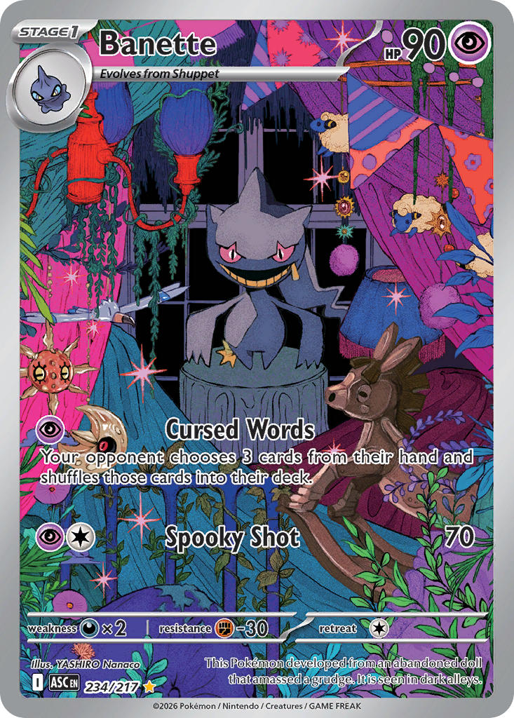 Banette 234/217 Illustration Rare Ascended Heroes Pokémon card