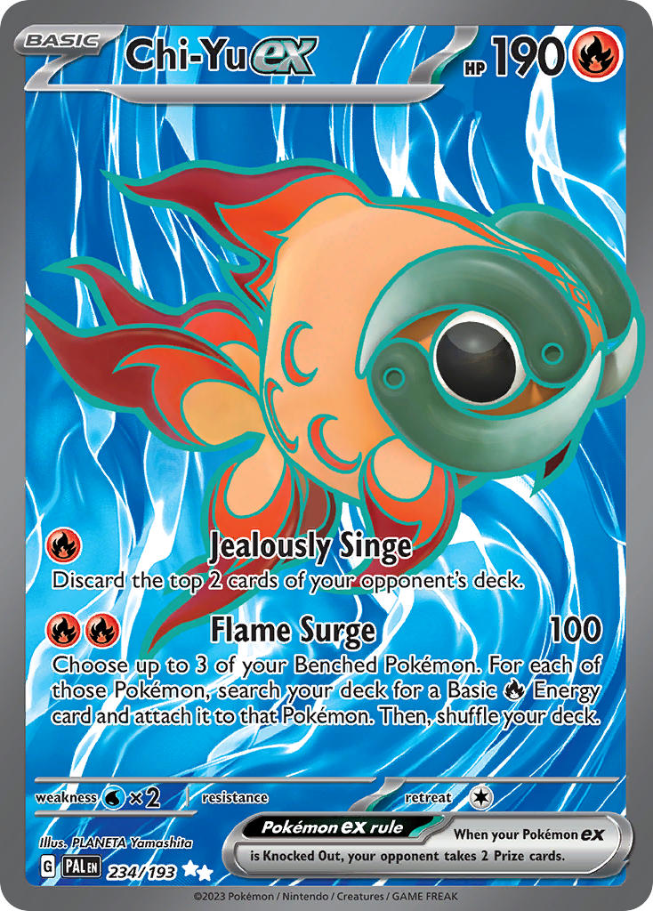 Chi-Yu EX 234/193 Ultra Rare Paldea Evolved Pokémon card