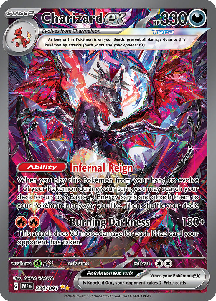 Charizard EX 234/091 Special Illustration Rare Paldean Fates Pokémon card