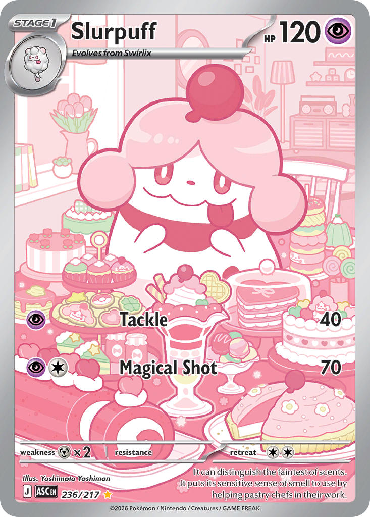 Slurpuff 236/217 Illustration Rare Ascended Heroes Pokémon card