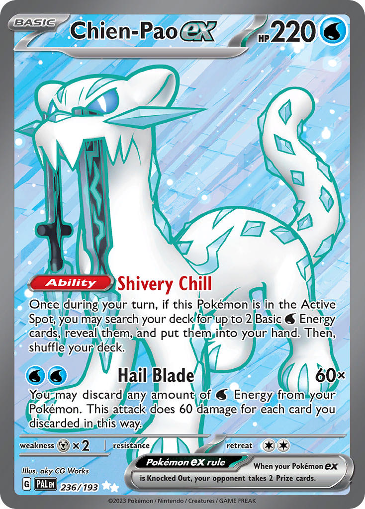 Chien-Pao EX 236/193 Ultra Rare Paldea Evolved Pokémon card