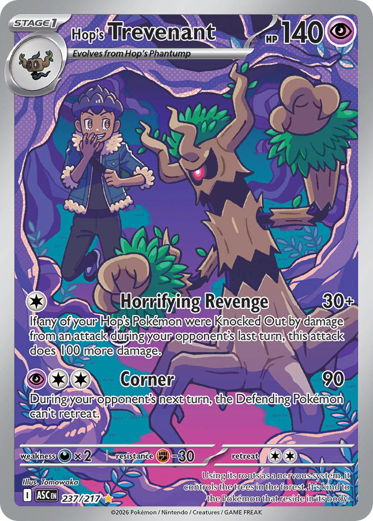 Hop's Trevenant 237/217 Illustration Rare Ascended Heroes Pokémon card