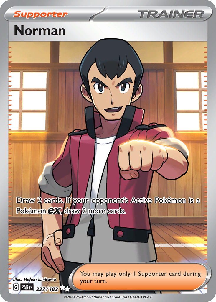 Norman 237/182 Ultra Rare Paradox Rift Pokémon card