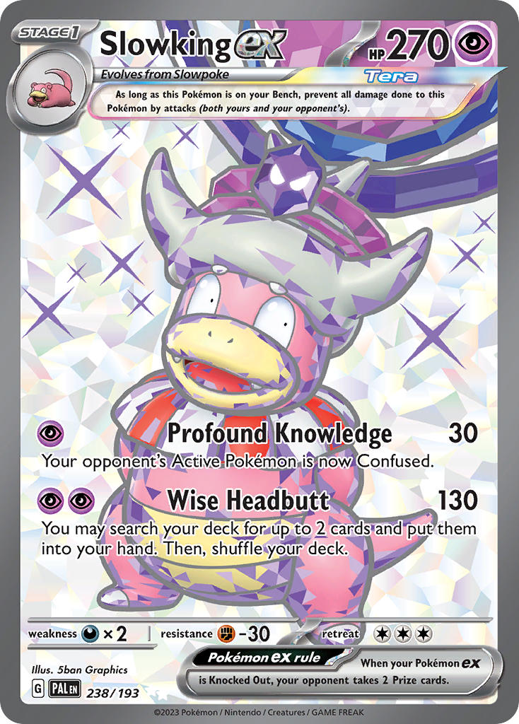 Slowking EX 238/193 Ultra Rare Paldea Evolved Pokémon card