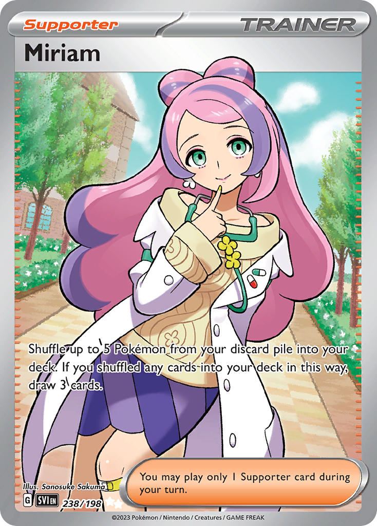 Miriam 238/198 Ultra Rare Scarlet & Violet Pokémon card