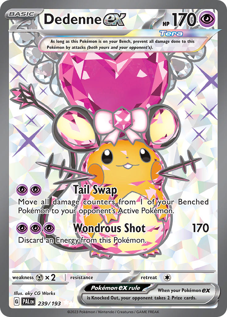 Dedenne EX 239/193 Ultra Rare Paldea Evolved Pokémon card