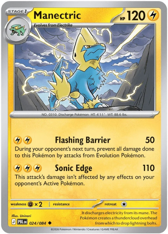 Manectric 024/084 Uncommon Pokémon Card