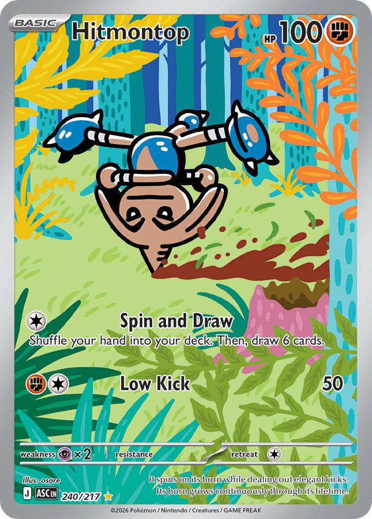 Hitmontop 240/217 Illustration Rare Ascended Heroes Pokémon card