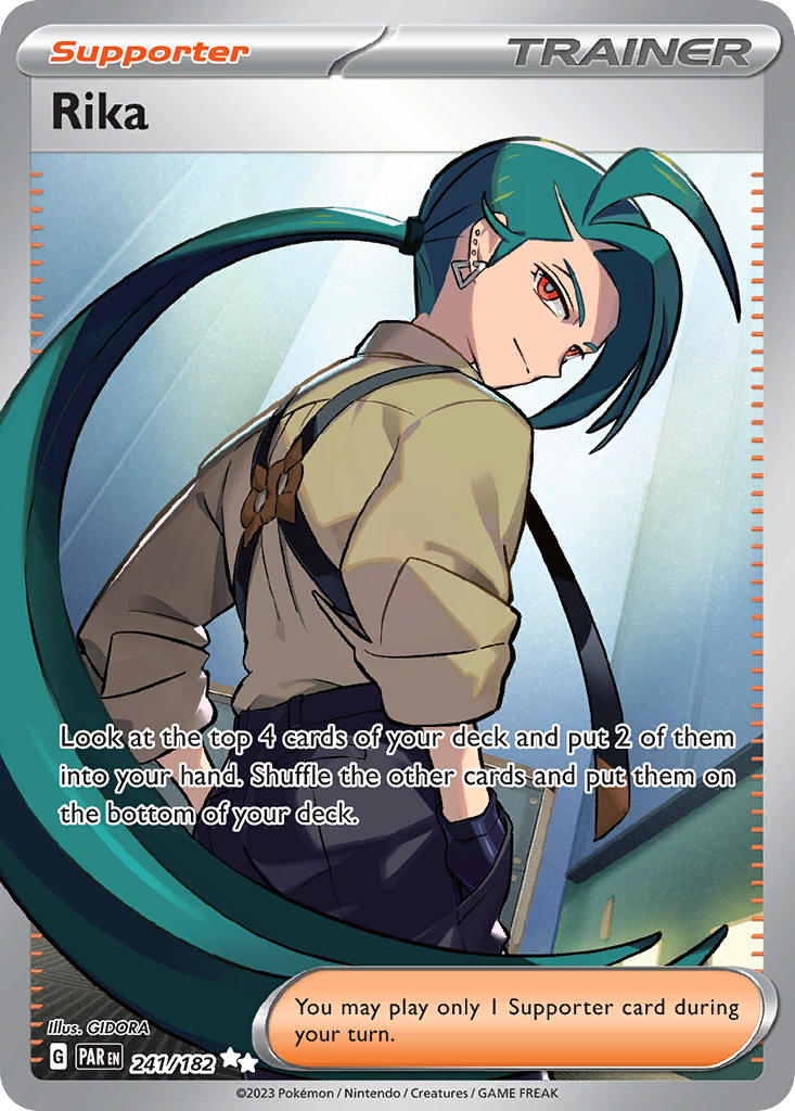 Rika 241/182 Ultra Rare Paradox Rift Pokémon card