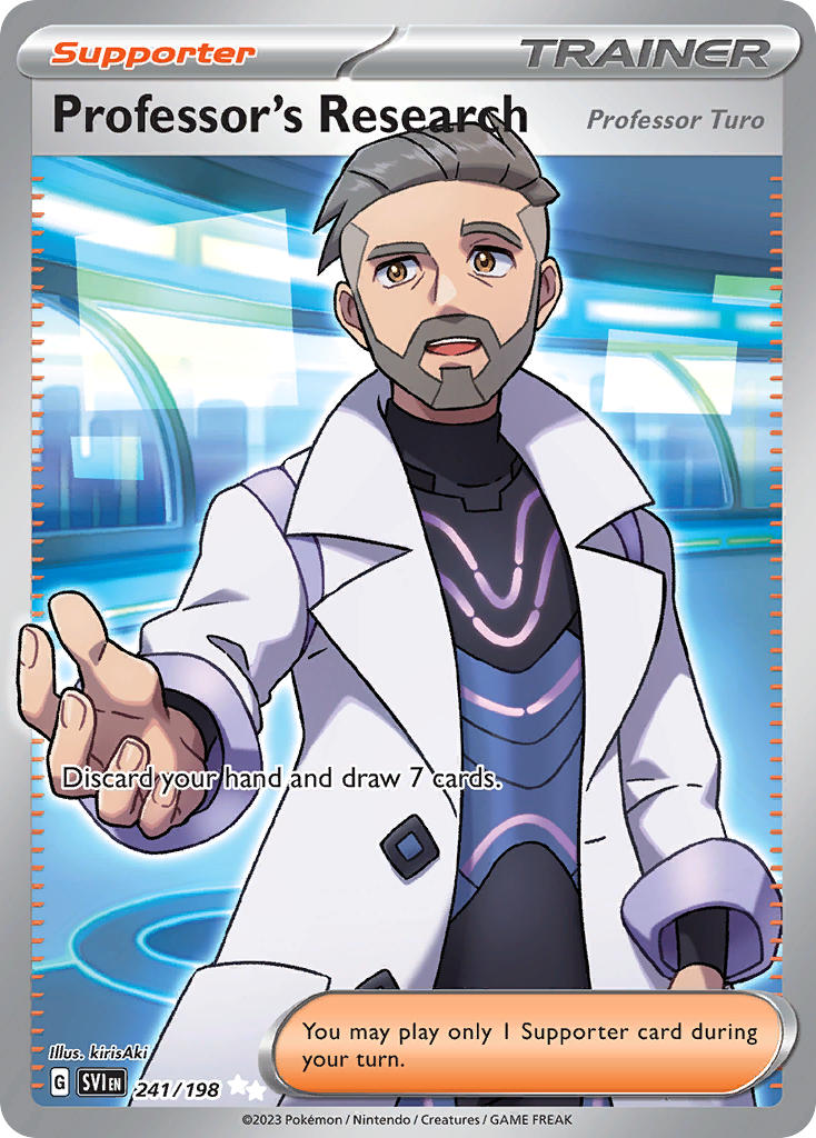 Professor's Research [Professor Turo] 241/198 Ultra Rare Scarlet & Violet Pokémon card