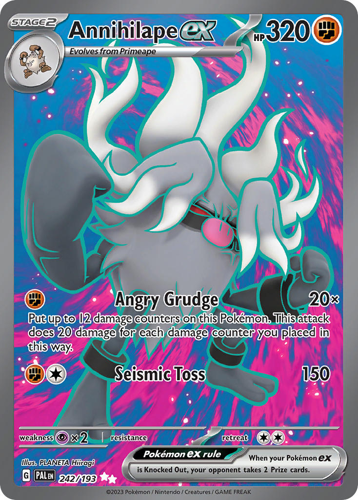 Annihilape EX 242/193 Ultra Rare Paldea Evolved Pokémon card
