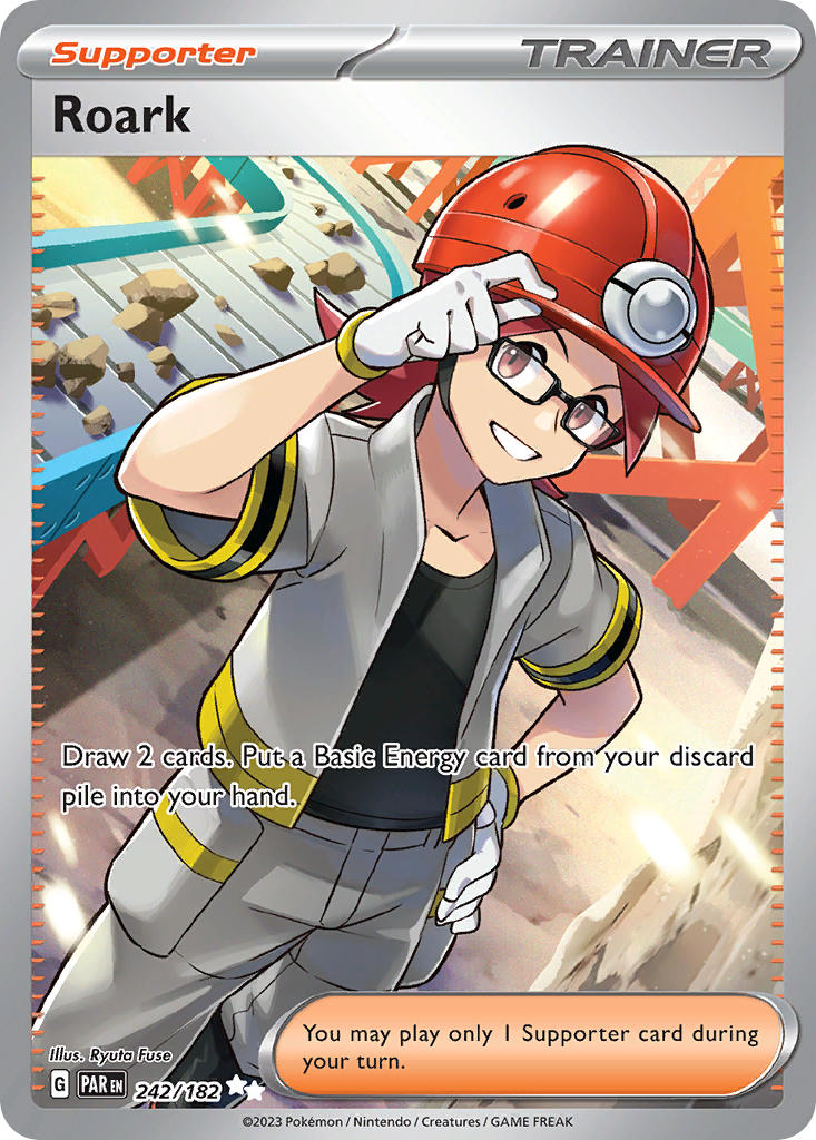Roark 242/182 Ultra Rare Paradox Rift Pokémon card