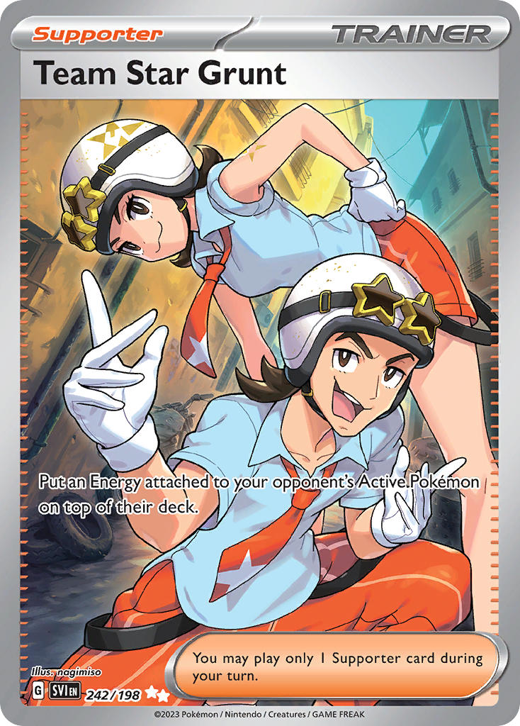 Team Star Grunt 242/198 Ultra Rare Scarlet & Violet Pokémon card