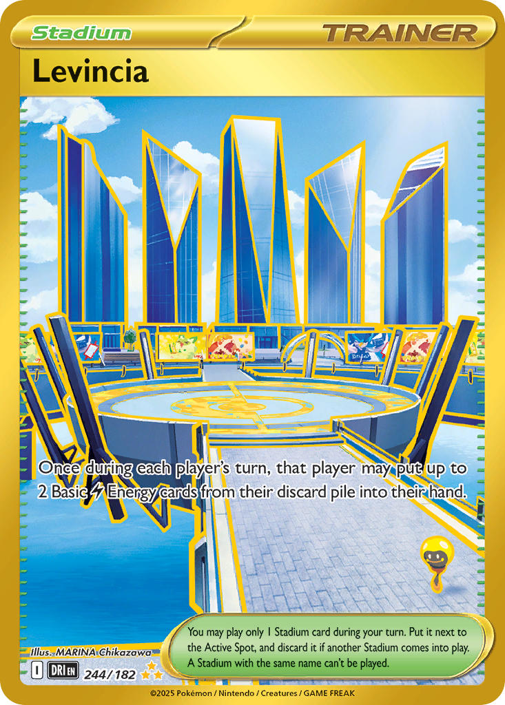 Levincia 244/182 Hyper Rare Destined Rivals Pokémon card