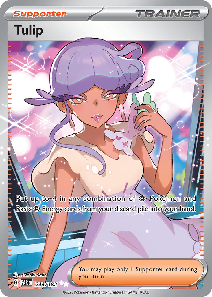 Tulip 244/182 Ultra Rare Paradox Rift Pokémon card