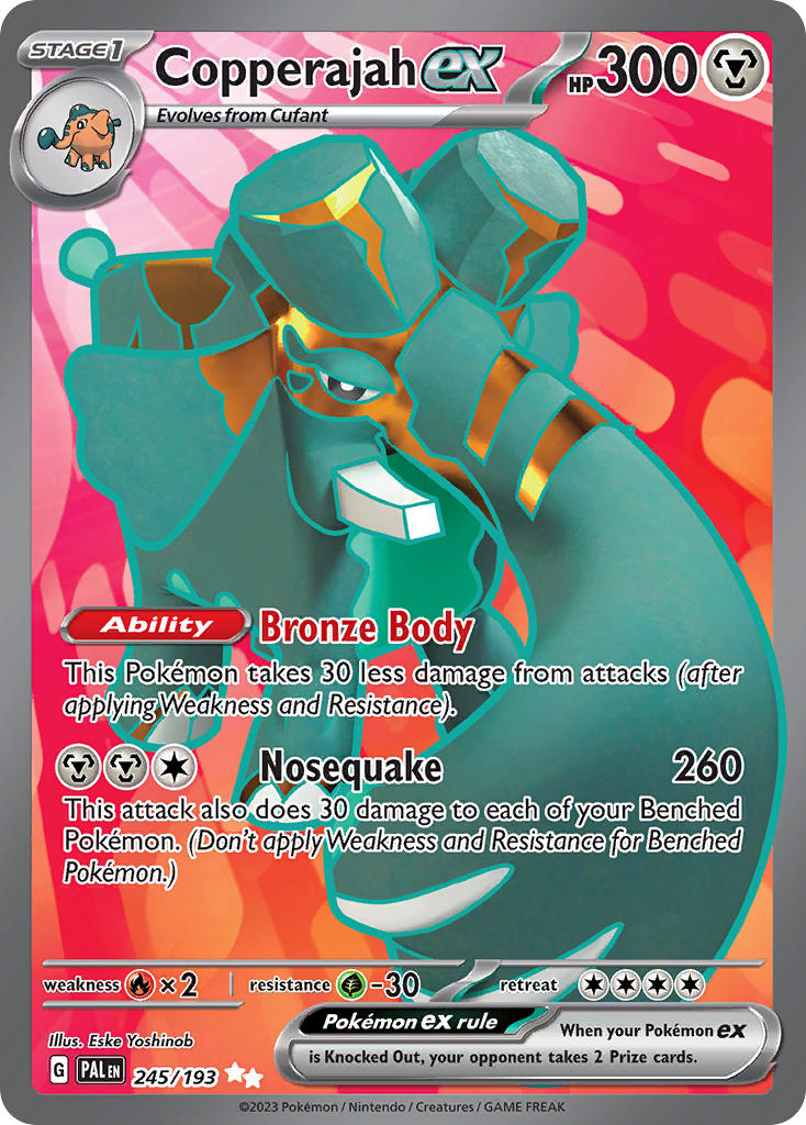 Copperajah EX 245/193 Ultra Rare Paldea Evolved Pokémon card