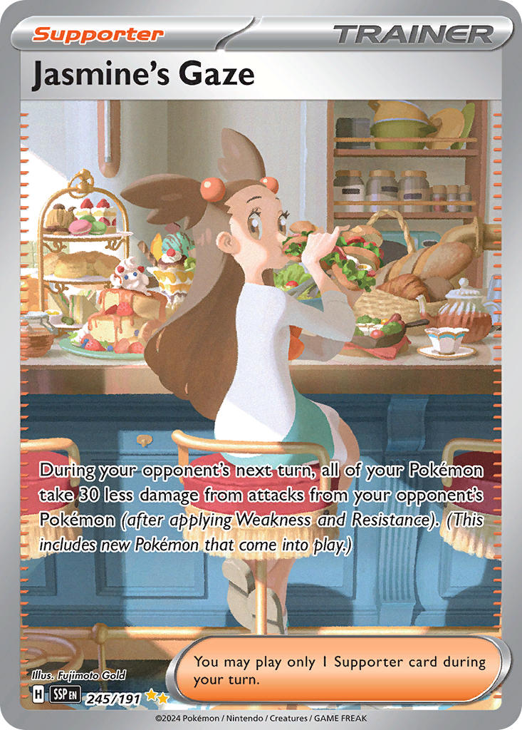 Jasmine's Gaze 245/191 Special Illustration Rare Surging Sparks Pokémon card