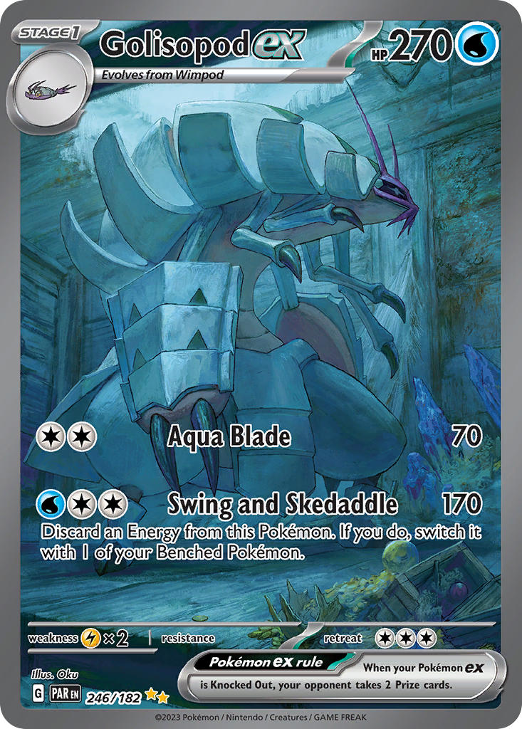 Golisopod EX 246/182 Special Illustration Rare Paradox Rift Pokémon card