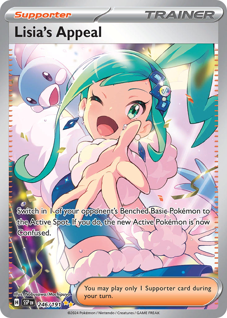 Lisia's Appeal 246/191 Special Illustration Rare Surging Sparks Pokémon card