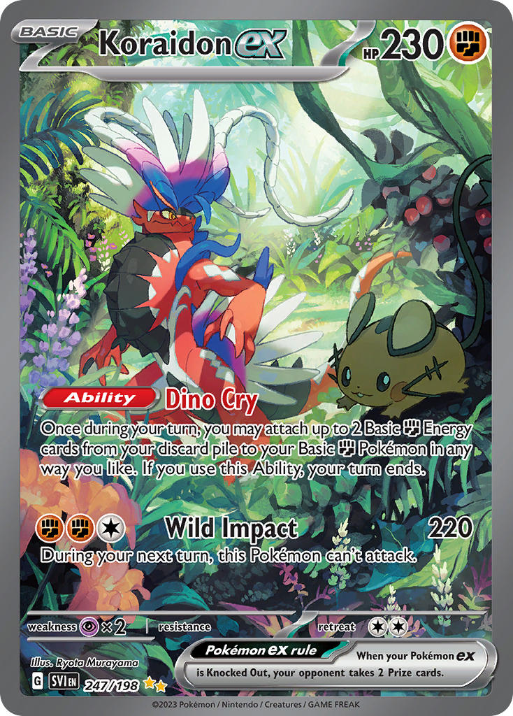 Koraidon EX 247/198 Special Illustration Rare Scarlet & Violet Pokémon card