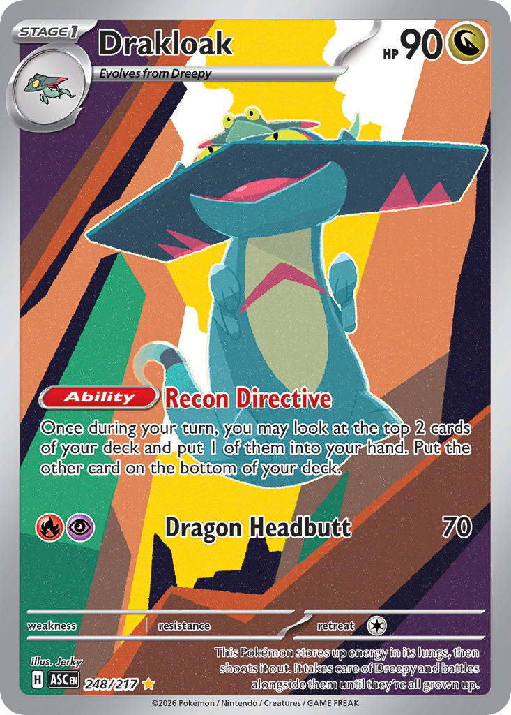 Drakloak 248/217 Illustration Rare Ascended Heroes Pokémon card